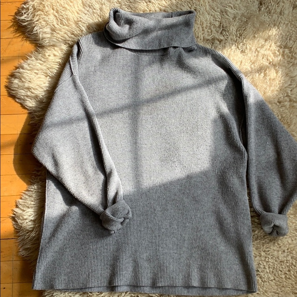 Grey Free People Turtle Neck
